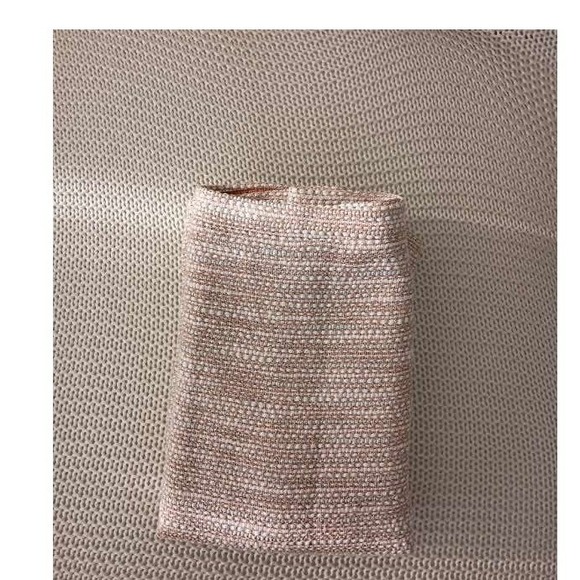 J.Crew Collection Rose Gold Silk Blend Tweed Pencil Skirt 12 W 32 NWOT - Picture 12 of 12